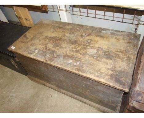 VINTAGE PINE TRUNK 41 wide X 21 inches tall