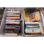Two boxes of books, mostly modern hardbacks, History and Archaeology