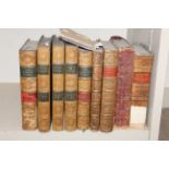 A collection of leather bound books to include "Ar