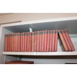 A run of Thackeray, 25 volumes