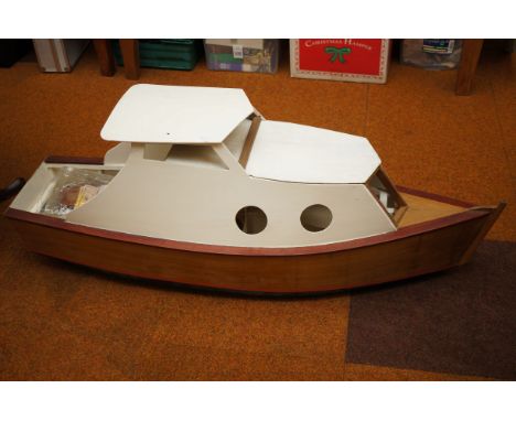 Model of a large wood sailing boat
