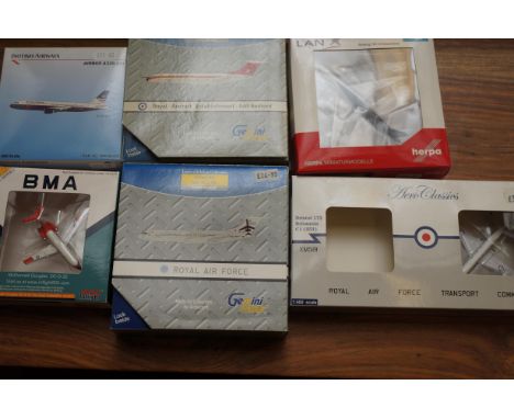 Aircraft related boxed model figures 