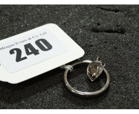 A Swarovski Tear Drop Ring