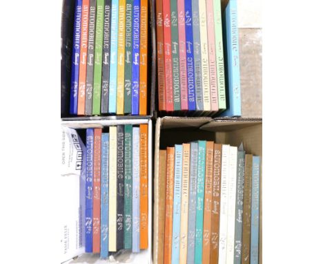 4 Boxes of Automobile Quarterly books