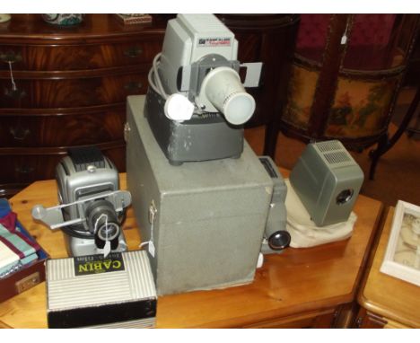 Collection of vintage recording camera equipment
