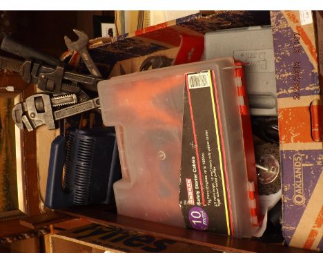 Quantity of hardware items and tools to include a 5 amp battery charger 