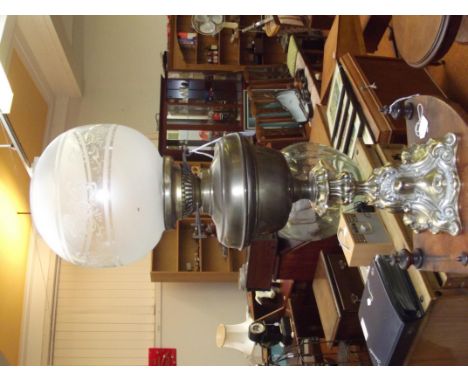 Brass base oil lamp