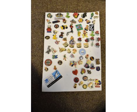 Large collection of enamel pins and badges  