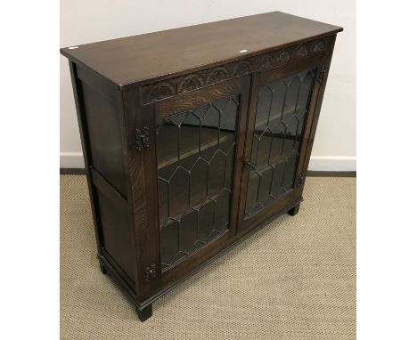 A late Victorian mahogany framed dressing mirror 46 cm wide x 53 cm high x 23 cm deep together with a stained pine trunk 84 c