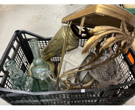 Three boxes of various china wares to include Royal Doulton Series ware jug with monk decoration, Royal Worcester jug "Dr Joh
