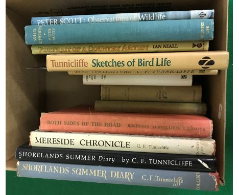 Two boxes of various books including "The Cecil Aldin Book", published Eyre & Spottiswoode London 1932, cloth board bound, JO