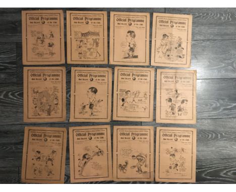 32/33 Tottenham Home Football Programmes: Good condition 1st team division 2 programmes to include Manchester United Millwall