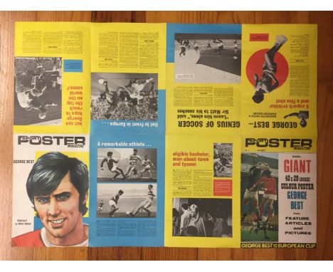 1968/69 George Best Giant Sports Poster Magazine: Featuring George Best on this fold out poster.