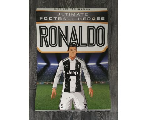 Christiano Ronaldo Football Book Poster: Large poster picked up at book launch. Ultimate Football Hero by Matt + Tom Oldfield