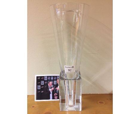 George Best Football Writers Trophy: Gala Tribute Evening in which Best was presented this glass vase on 23 1 2000 at The Sav