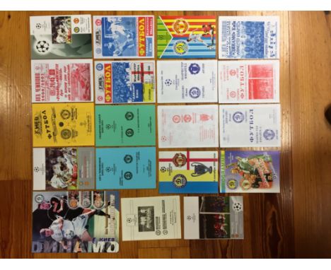 2000/2001 Dinamo Kiev v Manchester United Pirate Football Programmes: Obtained by a supporter who managed to get 19 different