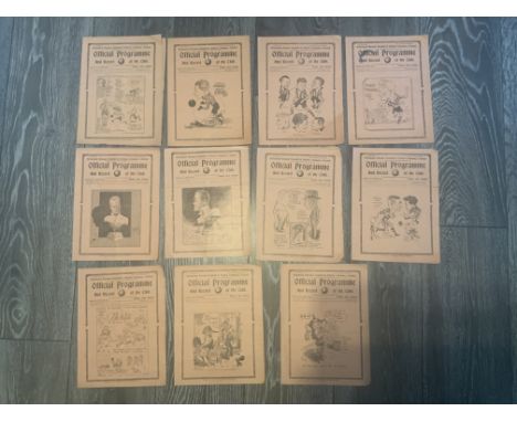 36/37 Tottenham Home Football Programmes: League matches include Norwich Leicester (Champions) Sheffield United Southampton B