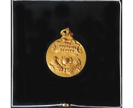 96/97 Bolton Wanderers League Winners Gold Medal: In original Vaughtons box issued to manager Colin Todd. Bolton won the 1st 