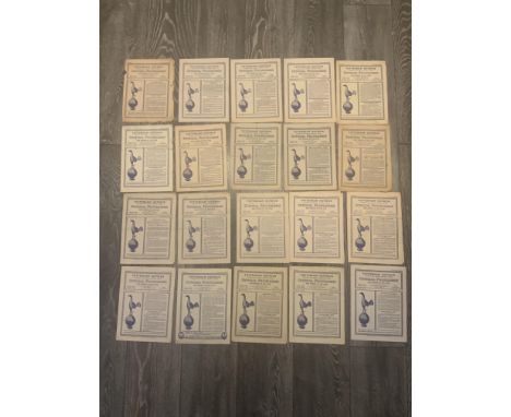 48/49 Tottenham Home Football Programmes: First team with full list highlighted with online picture. Overall fair/good with S