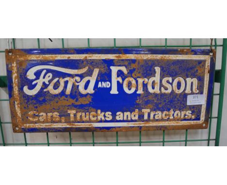 An enamel Ford sign 