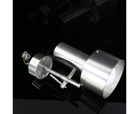 PETER NELSON for Architectural Lighting, a 1960s aluminium wall sconce lampGood condition