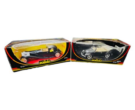 2 X SOLIDO 1:18 SCALE MODEL CARS 