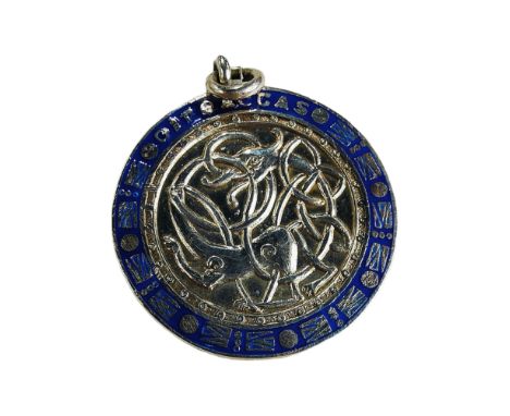 IRISH SILVER AND ENAMEL IRISH DANCING MEDAL BY RENOWNED IRISH DANCER SEAN FEGAN WHO DIED IN 2022 