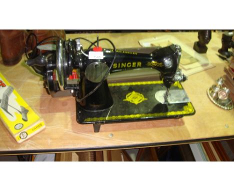 Vintage electric Singer sewing machine
