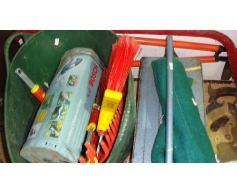 Assorted garden tools etc.
