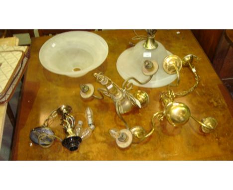 Assorted modern centre light fitments