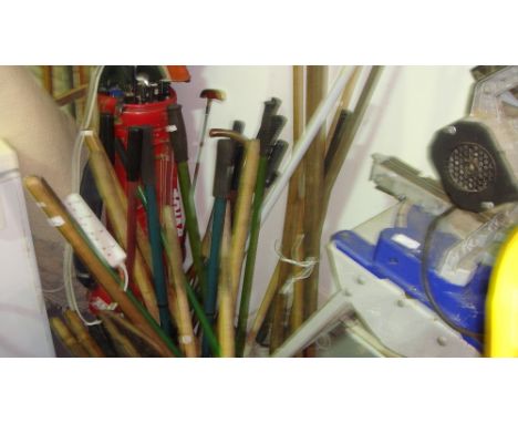 Bundles of garden tools 
