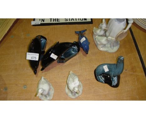 Poole Pottery seal ornaments and other decorative ornaments