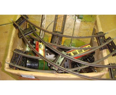 Vintage 6098 Type 20 0 guage locomotive, track and carriages