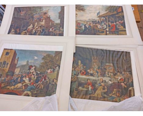 A folio containing acollection of unfra A folio containing a collection of unframed mounted antique coloured fine art prints 