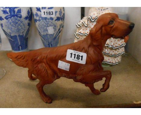 A Beswick matt glazed model of a Red Setter dog