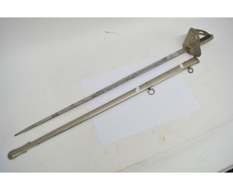 An Elizabeth ll Royal Marrines Officers sword maker R Groves woolwich, 