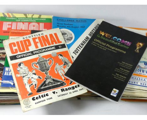 A collection of football programmes, to include 10 Scottish teams, dated from 1969, including the Scottish Cup Final Celtic V