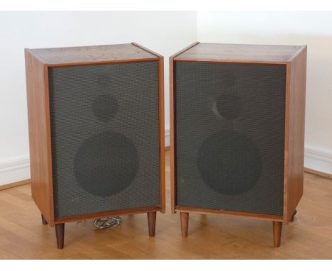 A pair of Bang &amp; Olufsen floor standing speakers, type K, made from rosewood, made in Denmark c.1964 