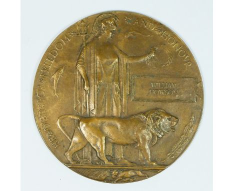 A WWI Death Penny for William Howson 