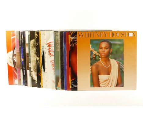 Thirty vinyl LPs and 12" singles, female solo artists, to include Cher - Love Hurts , Jennifer Rush - Passion, Kate Bush - Th