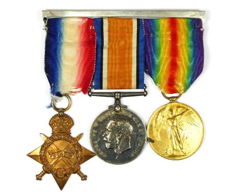 WWI group of three, 1914-15 Star, War and Victory, awarded to K 24765 J. Brown STO. 2R.N. 