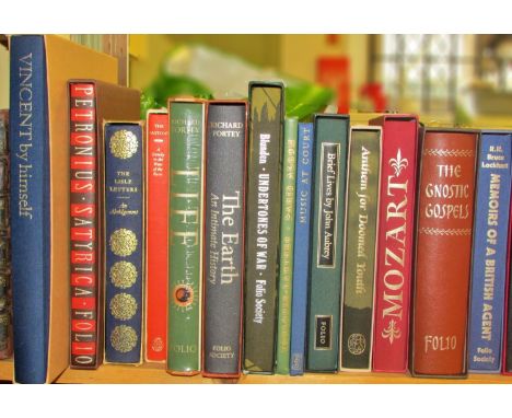 Folio Society mixed collection (36) to include art, history, music, literature etc  - Anthem for Doomed Youth, Mozart, Van Go