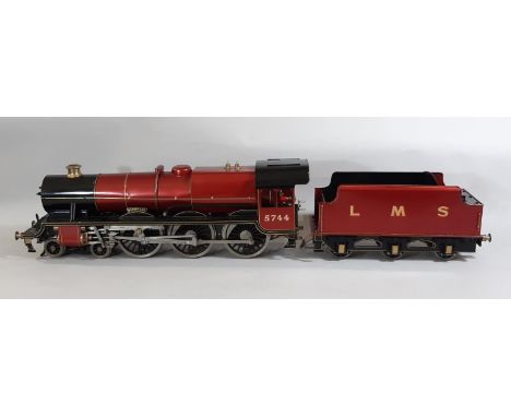 A well engineered 2.5 inch LBSC design coal fired live steam 4-6-0 locomotive and tender 'Olympiade' 5744 in non prototypical