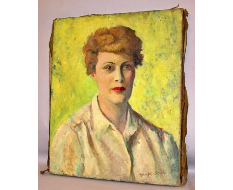 Jean Dreyfus-Stern (French, 1890-1969) - Portrait of a woman, signed lower right, oil on canvas, 38 x 46 cm, unframed 