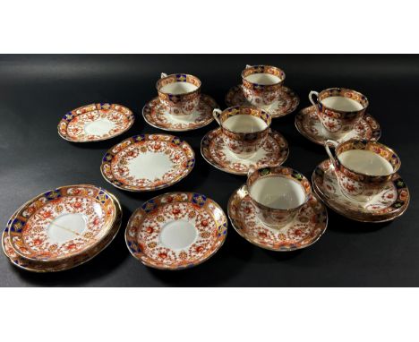 A pair of Royal Cauldon ‘Bitter Sweet’ pattern open bowls, together with a further Sandon pattern tea service for six 