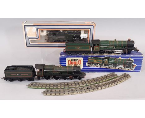 Three 00 gauge locomotives including 1950's boxed Hornby EDLT20 Bristol Castle, Lima 2-6-2 GWR tank engine in mismatched box 