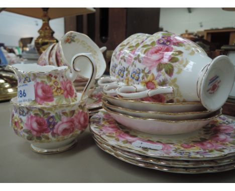 A Royal Albert part tea service 'Serena'
