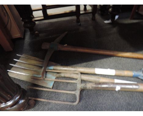 A selection of garden tools