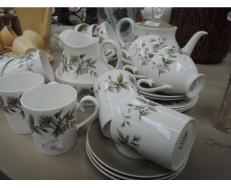A Ridgeway 21pce tea and coffee service in the floral Arcadia pattern
