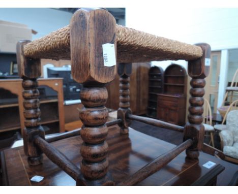 A traditional bobbin frame stool